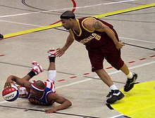 Washington Generals Head Coach Louis ''Red'' Klotz tries to