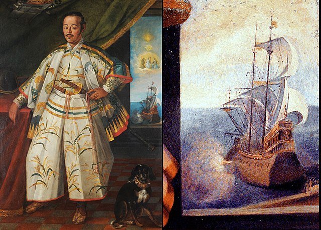 The San Juan Bautista is represented in Claude Deruet's painting of Hasekura Tsunenaga in Rome in 1617, as a galleon with Hasekura's flag (red manji o