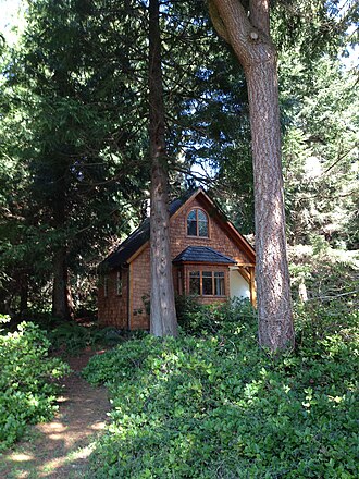 Artist's individual cottage at the Hedgebrook Artist Colony Hedgebrook cottage1.jpg