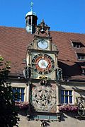 Horloge de l'hôtel de ville de Heilbronn.