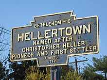 Keystone Marker for Hellertown, November 2009 Hellertown, PA Keystone Marker.jpg
