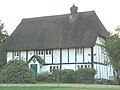 Timber-framed thatched cottage in Henton