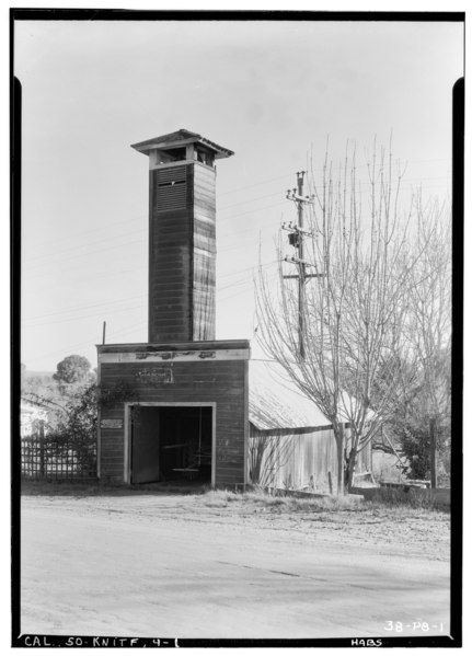 File:Historic American Buildings Survey Roger Sturtevant, Photographer Jan. 22, 1934 GENERAL VIEW - Fire House, Knights Ferry, Stanislaus County, CA HABS CAL,50-KNITF,4-1.tif