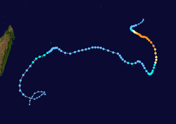 Trajectoire d'Hondo.