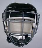 A standard hurling helmet Hurling helmet 000 0200.jpg