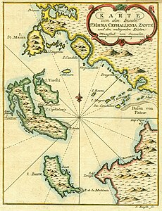 Bellin map of the Ionian Islands, 1797