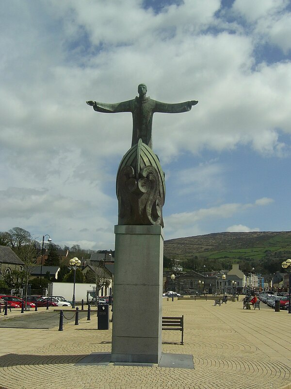 Sculpture of St Brendan, The Square Bantry, County Cork