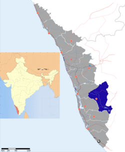 Location of Idukki District