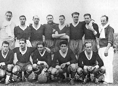 Elftal van Independiente dat kampioen werd in 1938