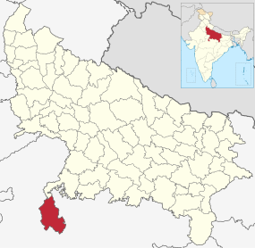 Positionskarte des Distrikts Lalitpur