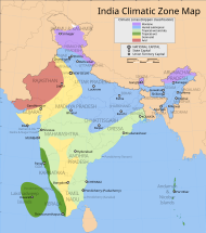 "India Climatic Zone Map".