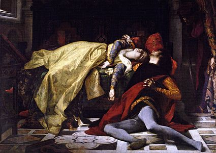 La mort de Françoise de Rimini et de Paolo Malatesta (1870)