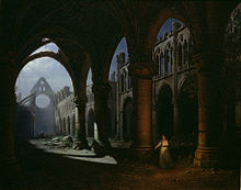 Intérieur d'une abbaye en ruines, 1848, Musée Bossuet, Meaux[3].