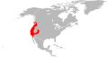 Range of the Western Black Legged Tick (Ixodes pacificus)