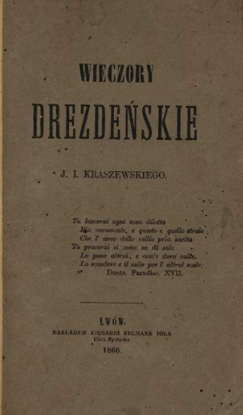 Plik:Józef Ignacy Kraszewski-Wieczory drezdeńskie.djvu