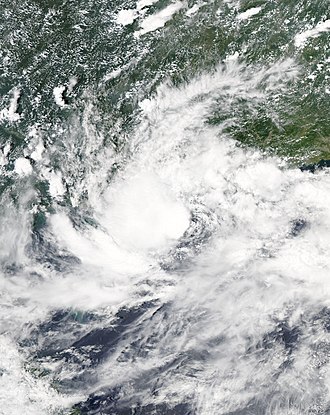 Tropical Depression 20W lingering south of Guangdong, China on August 12 JMA TD 20 2018-08-12 0545Z.jpg