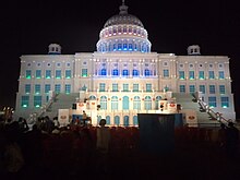 Jagadhatri Puja Torana 2011 designed as United States Capitol Building, United States