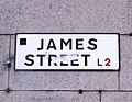 James Street Sign in Liverpool