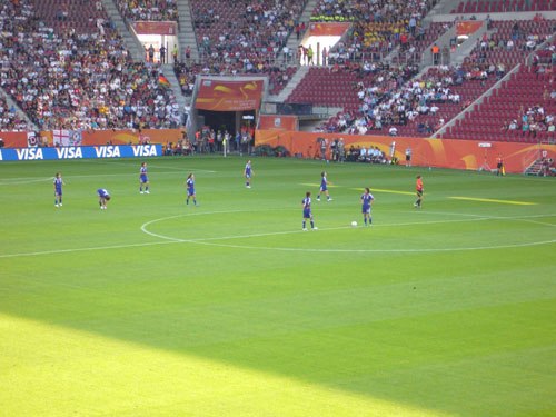 Japan's group stage match against England at Impuls Arena