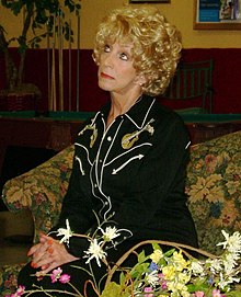 Seely on the set of the play, Could It Be Love. She played the main character of Mabel from 2004 to 2007 during the show's run. Jeannie in Could It Be Love.jpg