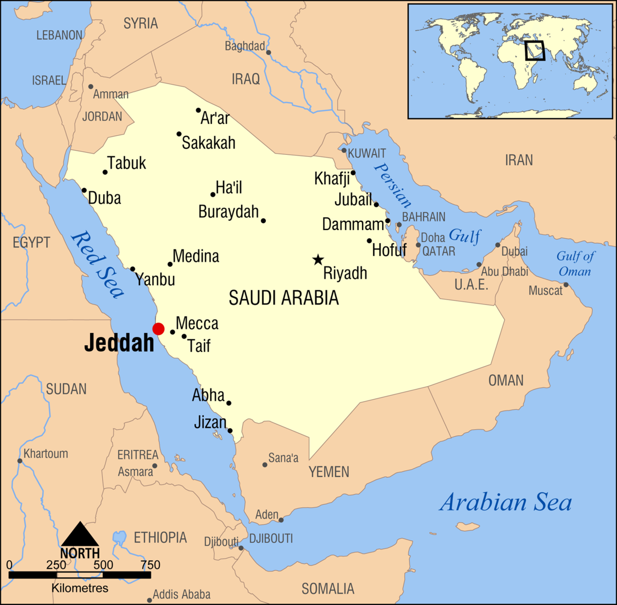 Mina Saudi Arabia Map 2009 Jeddah floods   Wikipedia