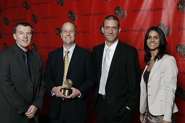 Joe McMaster and the crew of "Judgement Day" at the 67th Annual Peabody Awards