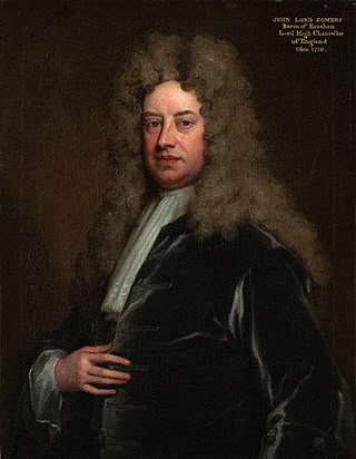 <span class="mw-page-title-main">Baron Somers</span> Barony in the Peerage of Great Britain