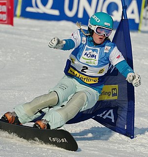 Julie Zogg Swiss snowboarder