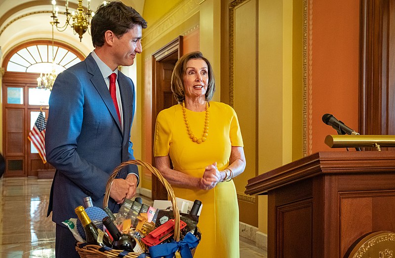 File:Justin Trudeau with Nancy Pelosi - 2019.jpg