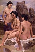 Drei Frauen am Strand, 1939