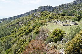 Situl Cassope în Epir, în Grecia de nord-vest.