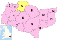 Distritos numerados de Kent.svg