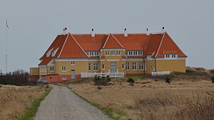 Klitgaarden: Fredet bygning ved kysten sydvest for Skagen