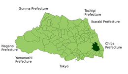 Koshigaya - Carte