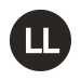 dark gray "LL" train symbol in use from 1967 to 1979