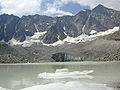 Le lac et le glacier d'Arsine