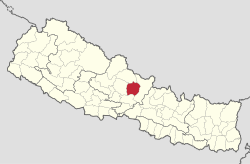 Vị trí huyện Lamjung trong khu Gandaki