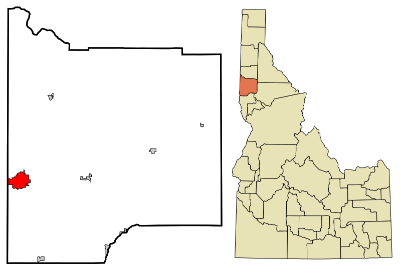 File:Latah County Idaho Incorporated and Unincorporated areas Moscow Highlighted.svg