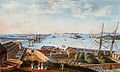 Le port et la rade de Lorient vus de la tour de la Découverte (vers 1800)