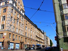 Coin de Liisankatu et Snellmaninkatu.