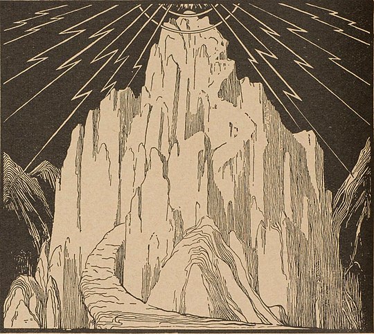 Monte Sinai, di Ephraim Moses Lilien, 1914