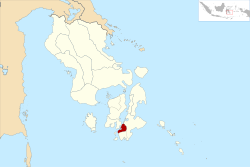 Расположение на юго-востоке Сулавеси