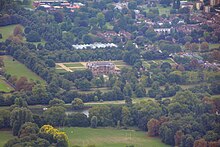 Ham House and gardens from the air, with the River Thames in the foreground London Borough of Richmond upon Thames , Petersham Scenery - geograph.org.uk - 5893248.jpg