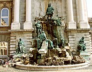 Matthias as a figure of Romance: The Mátyás Fountain, Budapest (Alajos Stróbl, 1902)