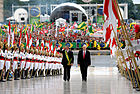 Segunda posse do presidente Luiz Inácio Lula da Silva e do vice-presidente José Alencar em 2007.