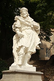Statue de saint Colman, église Saint-Othmar, Mödling, Autriche.