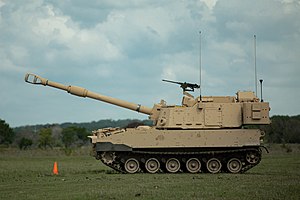 M109A7 Paladin al Diviziei 1 de Cavalerie din SUA.  17 septembrie 2020