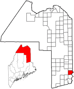 Location of Amity, Maine