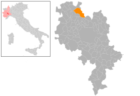 Localización de Montiglio Monferrato