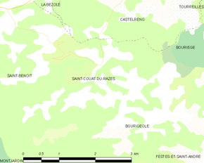 Poziția localității Saint-Couat-du-Razès